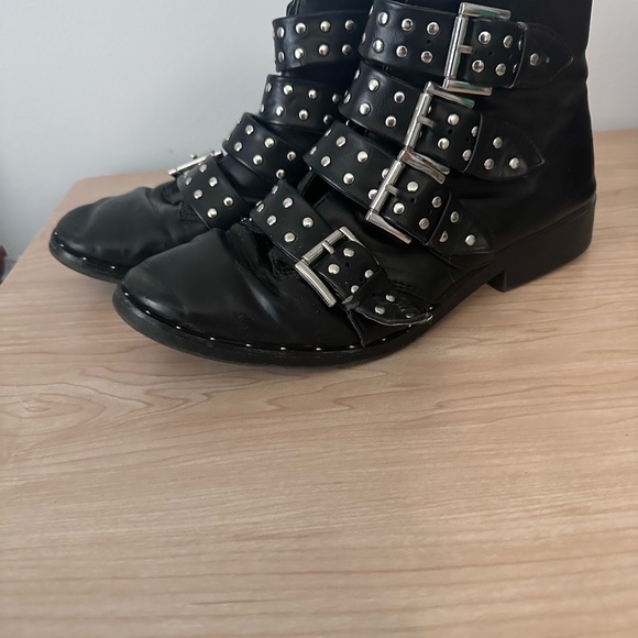 Mossimo Studded Combat Boots Size 8 - Picture 3 of 7